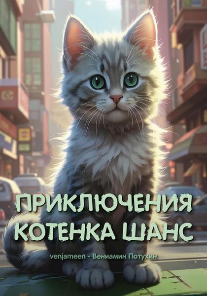 Обложка книги  «Приключения котенка Шанс»