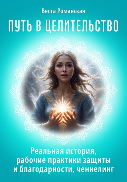 Обложка книги  «Путь в целительство. Реальная история, рабочие практики защиты и благодарности, ченнелинг»