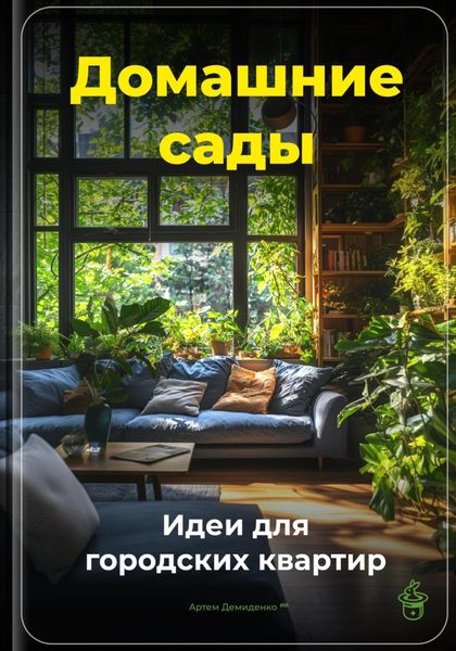 Обложка книги  «Домашние сады: Идеи для городских квартир»