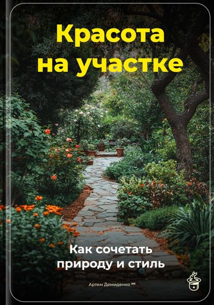 Обложка книги  «Красота на участке: Как сочетать природу и стиль»