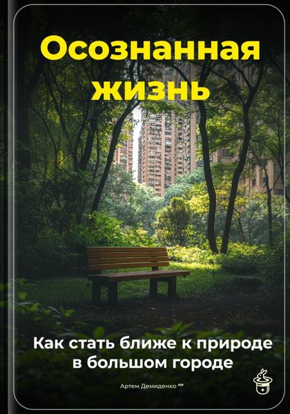 Обложка книги  «Осознанная жизнь: Как стать ближе к природе в большом городе»