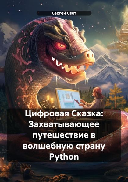 Обложка книги  «Цифровая Сказка: Захватывающее путешествие в волшебную страну Python»