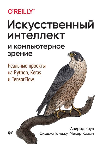 Обложка книги  «Искусственный интеллект и компьютерное зрение. Реальные проекты на Python, Keras и TensorFlow»