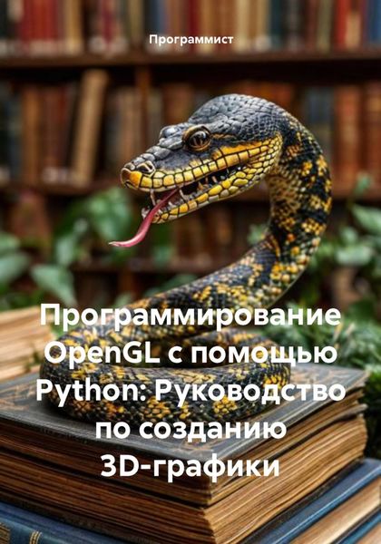 Обложка книги  «Программирование OpenGL с помощью Python: Руководство по созданию 3D-графики»