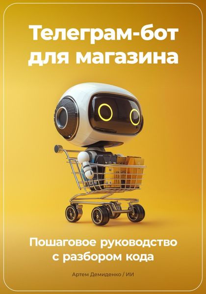 Обложка книги  «Телеграм-бот для магазина: Пошаговое руководство с разбором кода»
