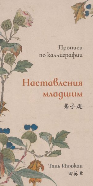 Обложка книги  «Наставления младшим. Прописи по каллиграфии»