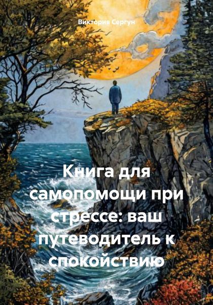 Обложка книги  «Книга для самопомощи при стрессе: ваш путеводитель к спокойствию»
