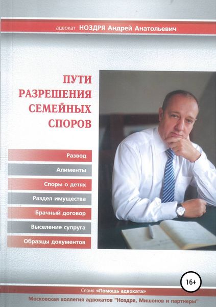 Обложка книги  «Пути разрешения семейных споров»
