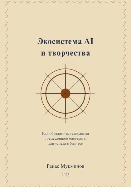 Обложка книги «Экосистема AI и творчества: Как объединить технологии и ремесленное мастерство для успеха в бизнесе»
