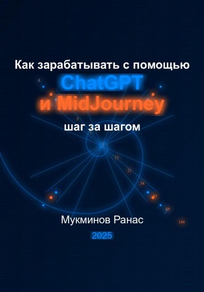 Обложка книги  «Как зарабатывать с помощью ChatGPT и MidJourney: шаг за шагом»