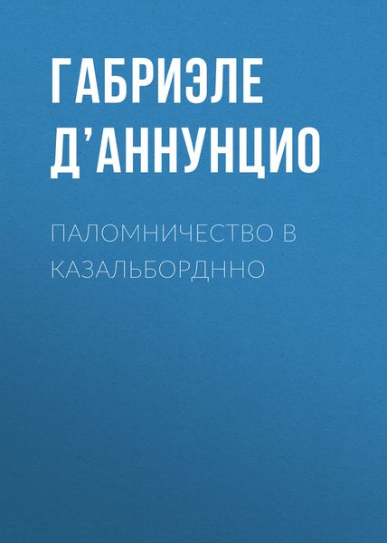 Обложка книги  «Паломничество в Казальборднно»