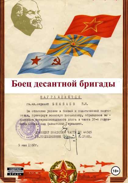 Обложка книги  «Боец десантной бригады»