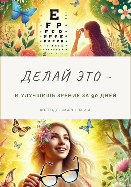 Обложка книги  «Делай это – и улучшишь зрение за 90 дней»