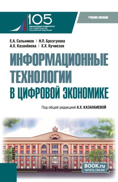 Обложка книги  «Информационные технологии в цифровой экономике. (Бакалавриат). Учебное пособие.»