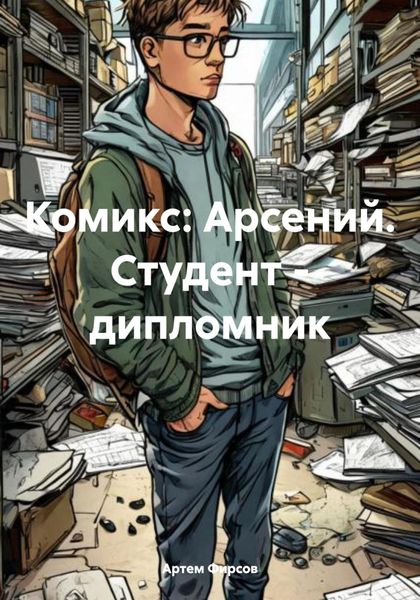 Обложка книги  «Комикс: Арсений. Студент – дипломник»