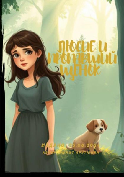 Обложка книги  «Люсие и пропавший щенок»