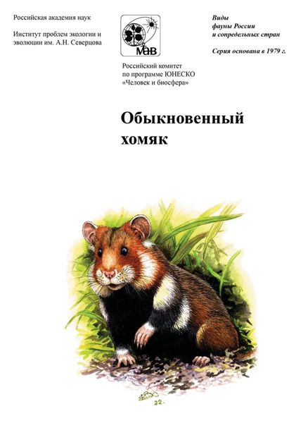 Обложка книги «Обыкновенный хомяк»