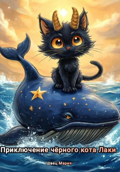 Обложка книги  «Приключение чёрного кота Лаки»