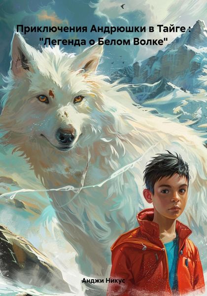 Обложка книги  «Приключения Андрюшки в Тайге : «Легенда о Белом Волке»»
