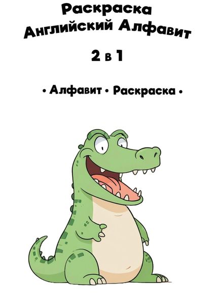 Обложка книги  «Раскраска. Английский Алфавит»