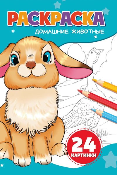Обложка книги «Раскраска. Домашние животные»