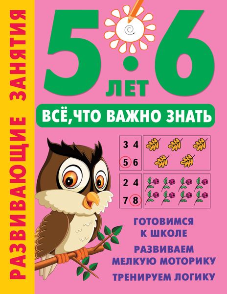 Обложка книги  «Развивающие занятия. Всё, что важно знать. 5-6 лет»
