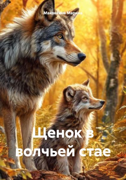 Обложка книги  «Щенок в волчьей стае»