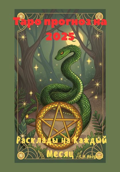 Обложка книги  «Таро прогноз на 2025»