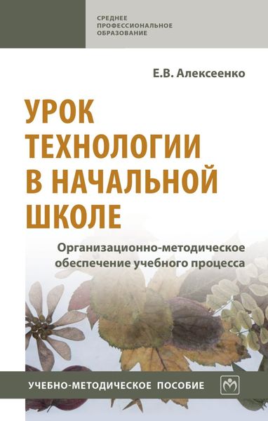Обложка книги  «Урок технологии в начальной школе. Организационно-методическое обеспечение учебного процесса: Учебно-методическое пособие»