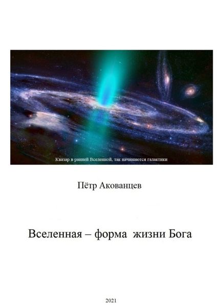 Обложка книги  «Вселенная – форма жизни Бога. Теория Всего»