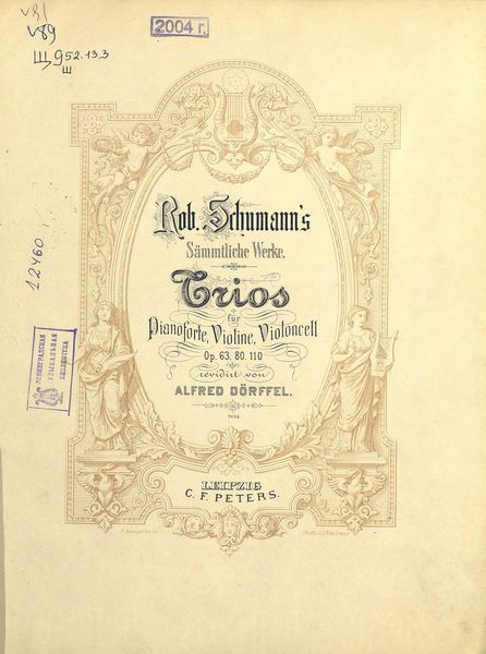 Обложка книги  «Trios fur Pianoforte, Violine und Violoncell»