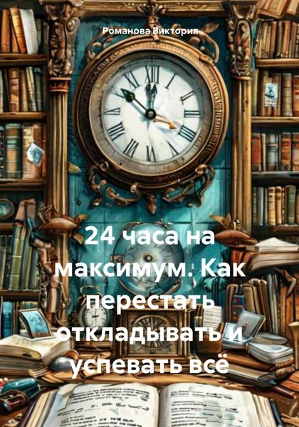 Обложка книги  «24 часа на максимум. Как перестать откладывать и успевать всё»