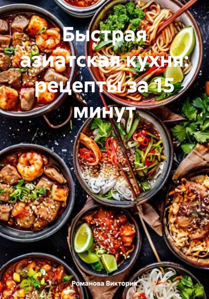 Обложка книги  «Быстрая азиатская кухня: рецепты за 15 минут»