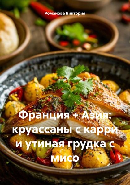 Обложка книги  «Франция + Азия: круассаны с карри и утиная грудка с мисо»