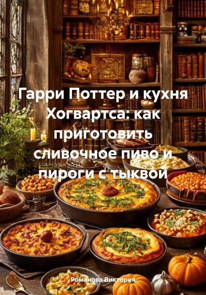 Обложка книги  «Гарри Поттер и кухня Хогвартса: как приготовить сливочное пиво и пироги с тыквой»