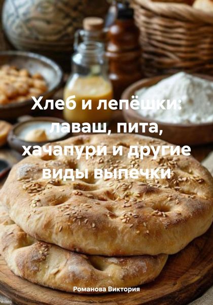 Обложка книги  «Хлеб и лепёшки: лаваш, пита, хачапури и другие виды выпечки»