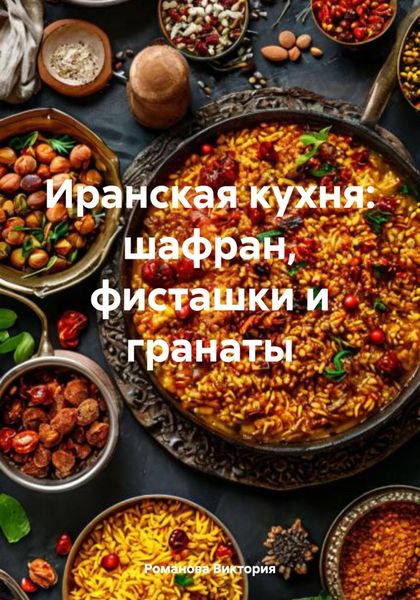 Обложка книги  «Иранская кухня: шафран, фисташки и гранаты»
