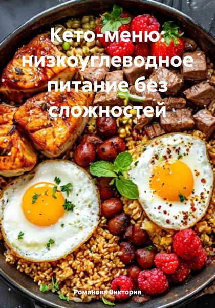 Обложка книги  «Кето-меню: низкоуглеводное питание без сложностей»
