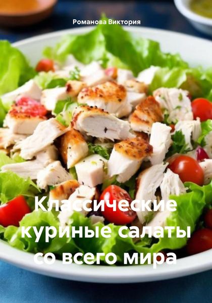 Обложка книги  «Классические куриные салаты со всего мира»