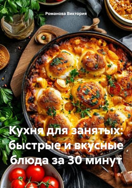 Обложка книги «Кухня для занятых: быстрые и вкусные блюда за 30 минут»