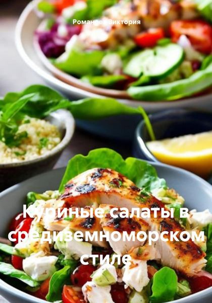 Обложка книги «Куриные салаты в средиземноморском стиле»