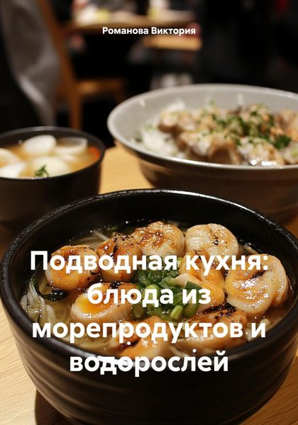 Обложка книги  «Подводная кухня: блюда из морепродуктов и водорослей»