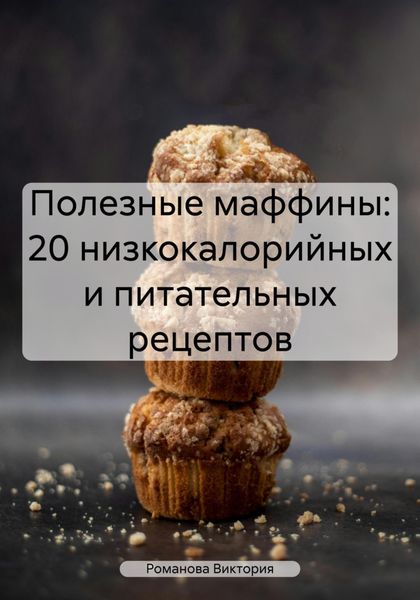 Обложка книги  «Полезные маффины: 20 низкокалорийных и питательных рецептов»