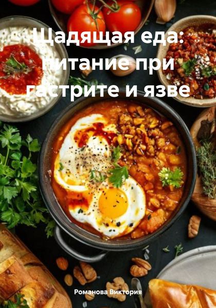 Обложка книги  «Щадящая еда: питание при гастрите и язве»