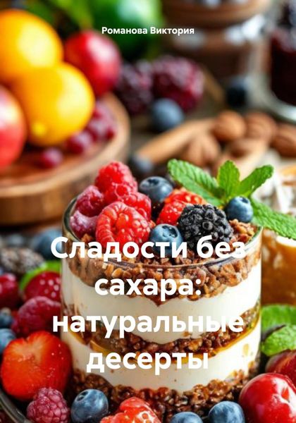 Обложка книги  «Сладости без сахара: натуральные десерты»