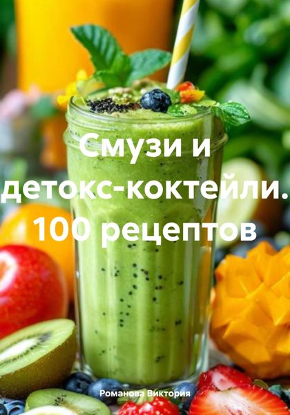 Обложка книги  «Смузи и детокс-коктейли. 100 рецептов»