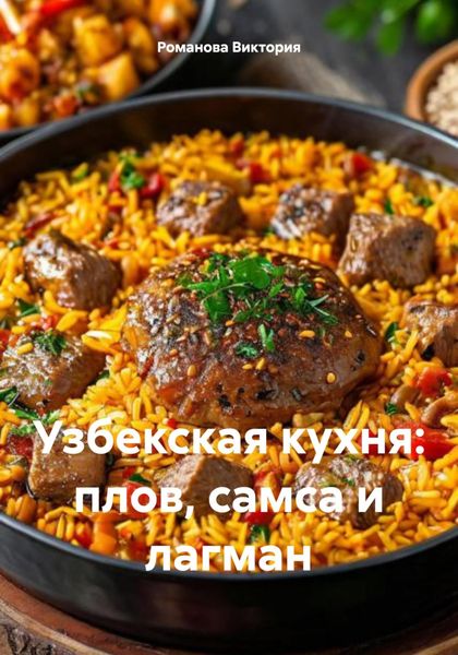 Обложка книги  «Узбекская кухня: плов, самса и лагман»