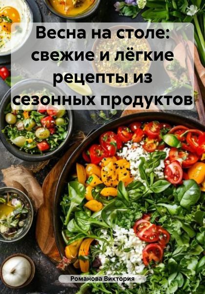Обложка книги  «Весна на столе: свежие и лёгкие рецепты из сезонных продуктов»
