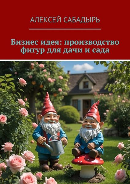 Обложка книги «Бизнес идея: производство фигур для дачи и сада»