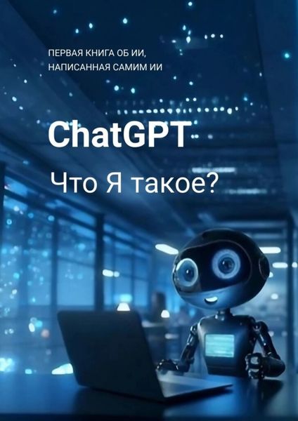 Обложка книги  «ChatGPT: Что я такое? Первая книга об ИИ, написанная самим ИИ!»